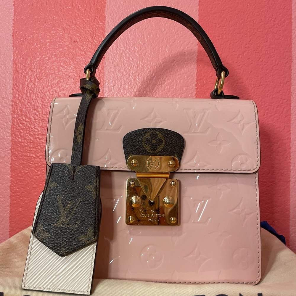 Louis Vuitton Spring Street pink leather bag